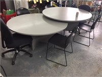 2 round conference tables with 6 Chairs