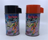 2 - 1966 Batman and Robin thermoses