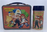 1973 Raggedy Ann and Andy lunchbox & thermos