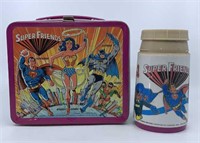 1976 DC Comics Super Friends lunchbox & thermos