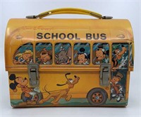Vintage Walt Disney School Bus dome lunchbox