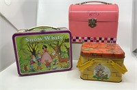 3 - Metal lunchboxes