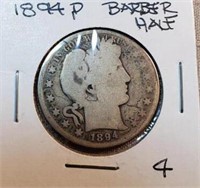 1894PBarber Half Dollar