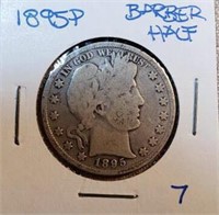 1895P Barber Half Dollar