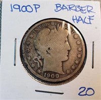 1900P Barber Half Dollar