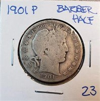 1901P Barber Half Dollar