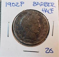 1902P Barber Half Dollar