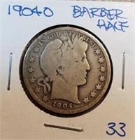 1904O Barber Half Dollar