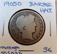 1905O Barber Half Dollar KEY DATE Mintage 505,000