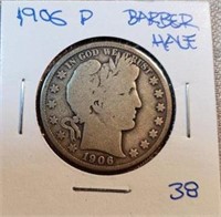 1906P Barber Half Dollar