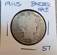 1911S Barber Half Dollar