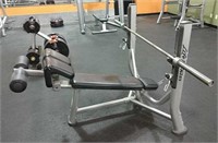 Life fitness inverted press with bar