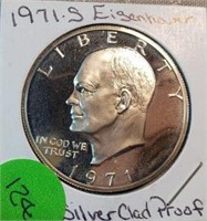 1971S Eisenhower Silver Proof Dollar