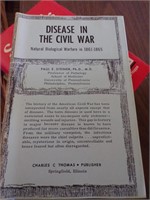 Pair of  Disease in the Civil War books