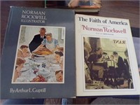 Pair of Coffee table styel Norman Rockwell books