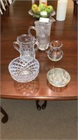 LOT OF 5 GLASS PIECES INCLUDING