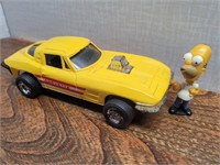 Tootie Toy 1963 Chevy Corvette + Mini Simpson