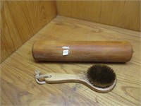 Wooden Roller and Brush