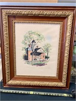Jack Clifton Williamsburg courthouse watercolor
