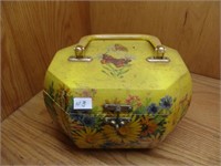 Hand Painted Purse/Sewing Basket