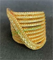 Jewelry - gold tone ladies evening ring marked