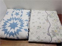 Grey & Blue Quilts #some stains