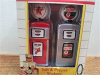 NEW Texaco Gas Pumps Salt & Pepper Sakers