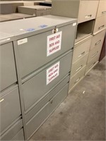 Metal 42"x52" 3 Drawer File Cabinet