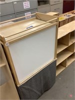 Wood Cubby 29"x49" With Dry Erase Board