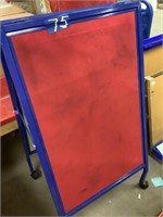 Metal Easel 24"x45" On Rollers