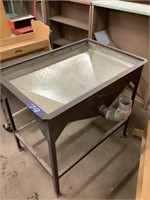 38"x26" Metal Hopper Table With Exhaust