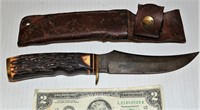 Vintage Schrade 498 Knife w Original“49’er” Sheath