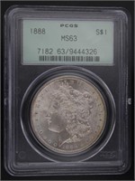 1888 Philadelpahia MS63 Morgan Silver Dollar