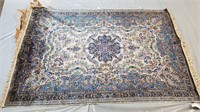 Vintage Handmade Silk Rug