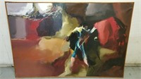 "Bullfight" Original Large Oil Painting