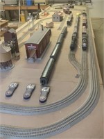 Huge Lionel model Railroad set and Display