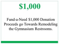 Fund-a-Need $1,000 Donation