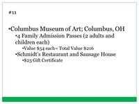 Columbus Museum of Art and Schmidt’s restaurant