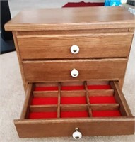New Handmade Oak Jewelry Box