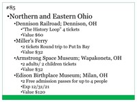 North & Eastern Ohio Travel Package