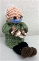 Hand Crocheted Bernie MEME Doll
