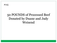 50 POUNDS of Processed Beef