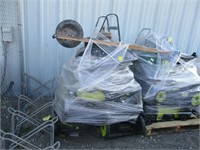 Pallet of mowers