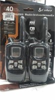 Cobra walkies radio bidirectional. Used open packa