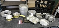 Baking tins, Sauce Pans, Cups, Funnel & More