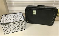 Vtg. Hard Case Suitcase & Soft-shell Case