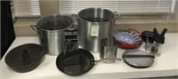Stainless Cooking Pots &  Misc. Kitchen Utensils