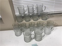 18, Glass Cups/Coffee Mugs
