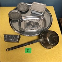 Silver Lot with Ladle & Small Baking Tin