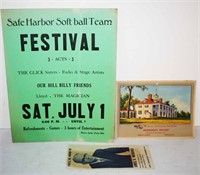 Festival Bulletin, Manheim Adv. Literature, Box of